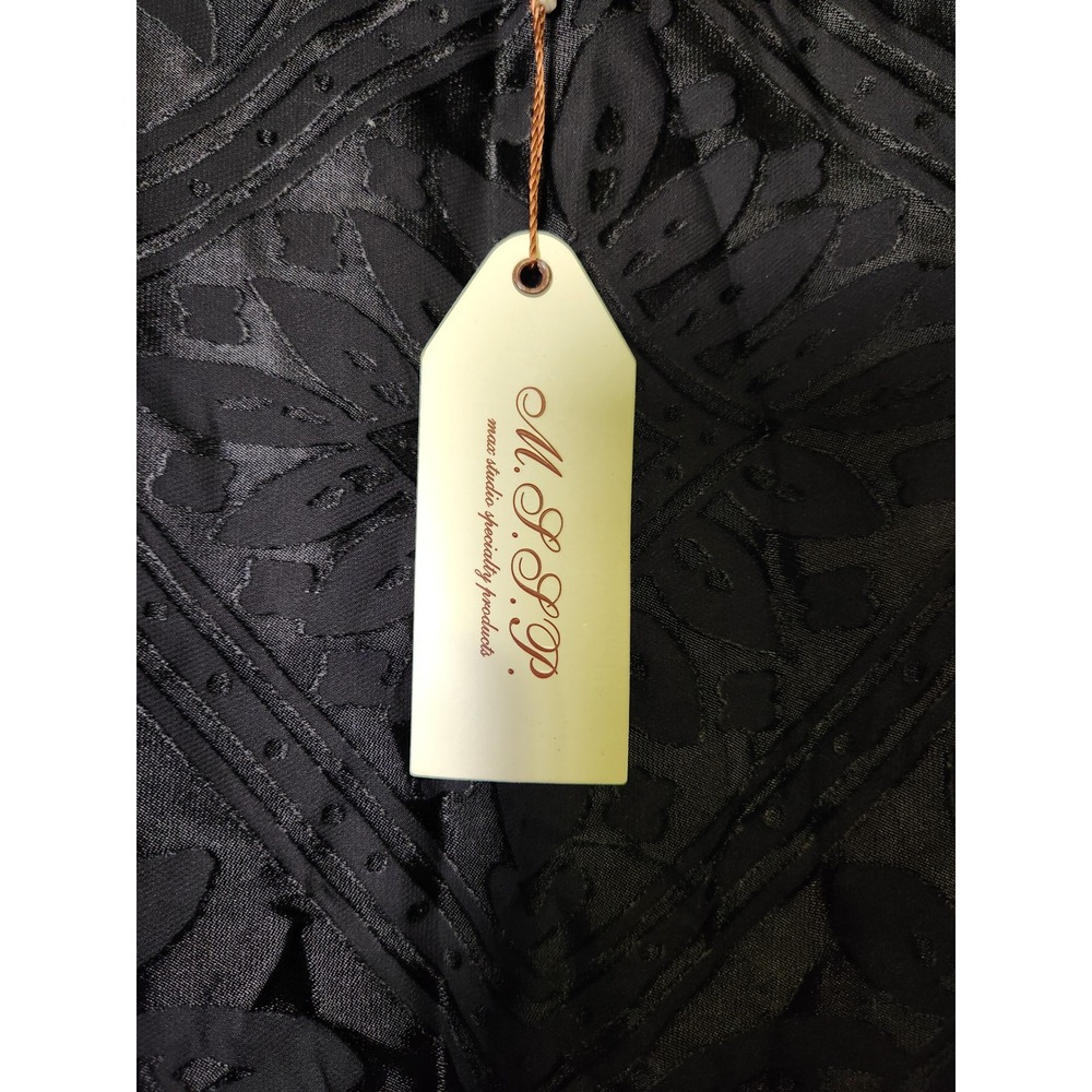 M.S.S.P Black Jacquard Sleeveless Midi Dress - M - Picture 8 of 9